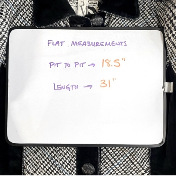 St. Martins Black & White Houndstooth Button Up Jacket S - Picture 7 of 16